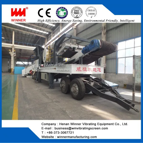 Tyre Type Mobile Crushing Station for Stone Production Line