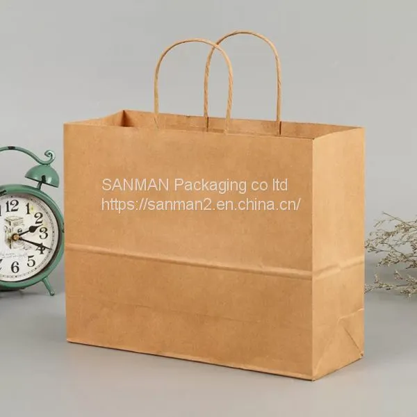 Mini Girl Cute Krafr Paper Packaging Bag With Handle photo-4