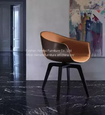 Dining Room Furniture Fiberglass Leather Dining Chair