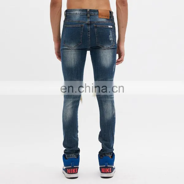 DiZNEW Plain Dyed Jeans Dark Blue Dark Jeans Factory Stylish photo-6