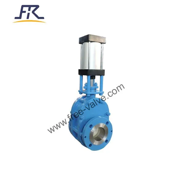 Pneumatic Actuator Ceramic Lined Twin Disc Gate Valve photo-4