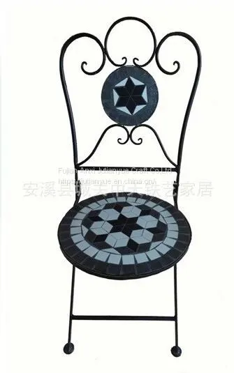 Metal Outdoor Folding Table Coffer Table Round Table photo-3