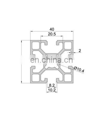 SHENGXIN t Slot 4040 Extrusion Aluminium Profile photo-2