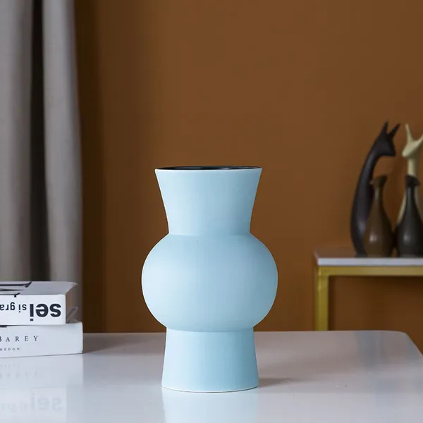 Hand Made Chinese Jingdezhen Elegant Fashion Creative Ceramic Vase For Study Decor photo-3