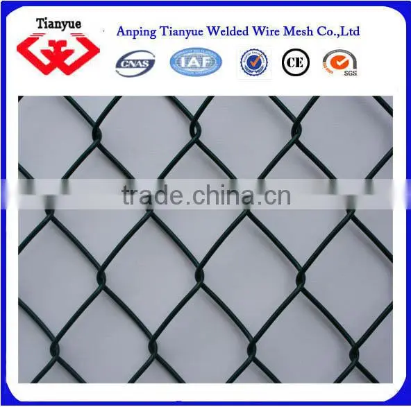 Green Color Pvc Coated Chain Link Fence photo-6