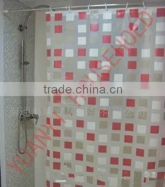 Hotel Hookless Shower Curtain Wave Shower Curtain