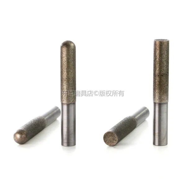 Electroplated Diamond Mounted Point With Round Flat Top L60mm/120mm photo-2