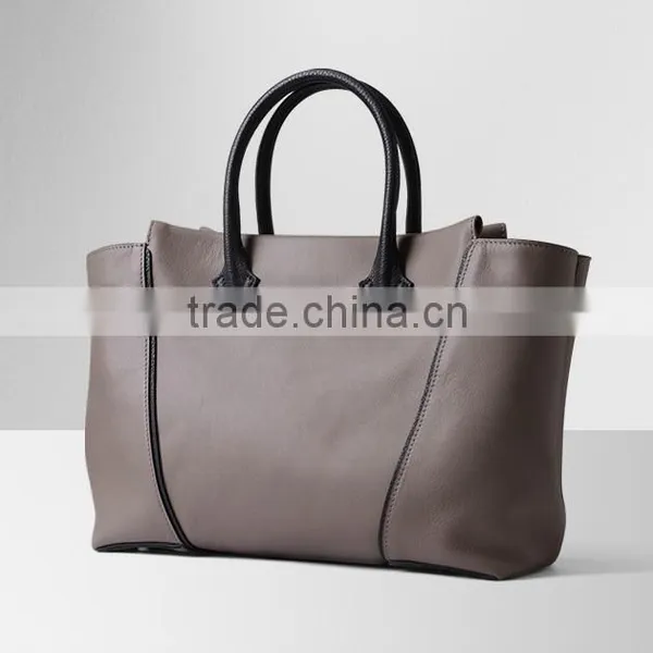 Hot Selling Wholesale Custom Real Leather Tote Bag for Women photo-2