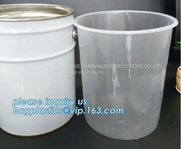 Gallon Bucket Liner Rigid Plastic Pail Liner, PE Round Pond Liner Round Raised Rigid Pond Liner 500liter, pp Steel Pail photo-3
