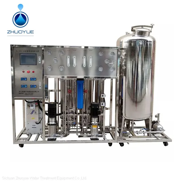 PLC Touch Screen Double Stage Reverse Osmosis Water Treatment Machinery photo-3
