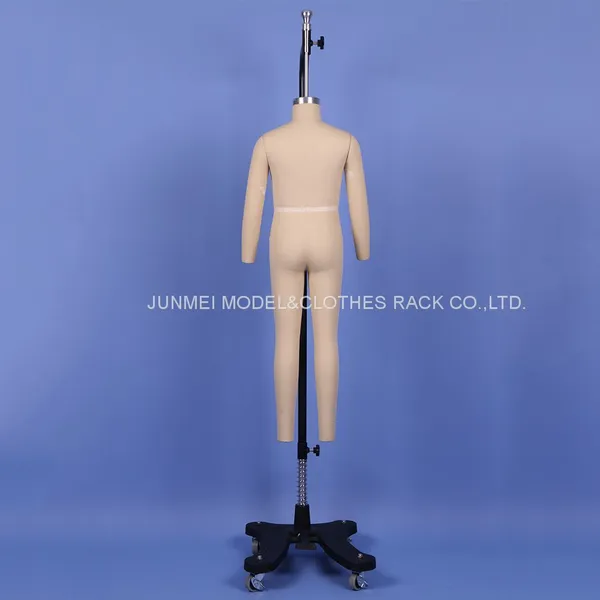 Fast Delivery Child Mannequins Fiberglass Dress Forms Covered With Fabric Tailor Mannequin Forms Size #120 photo-5