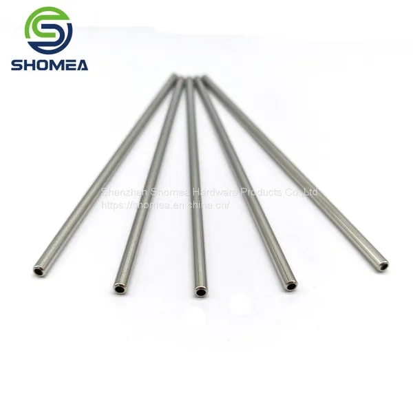 SHOMEA Customized Small Diameter Thin Wall Stainless Steel Suction Tube With Swaged Hole photo-3