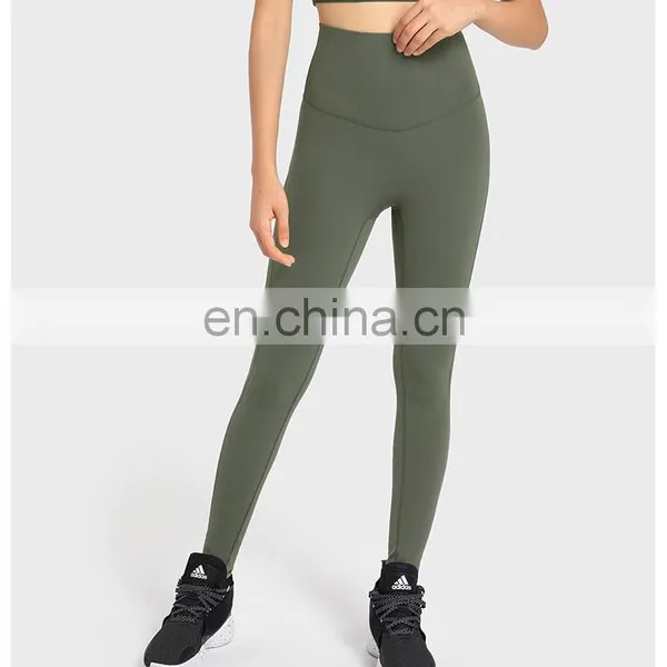 High Quality High Waist Crotchless Yoga Leggings Best Gym Fitness Workout Training Running Active Wear Tight Pants For Women photo-4