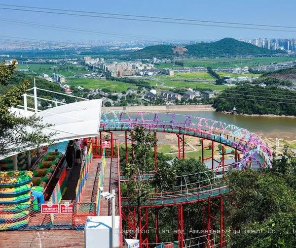 Scenic Area Large Glass Water Slide Net Red Project Outdoor Amusement Equipment Transparent High-altitude Rafting Manufacturers Customized photo-4