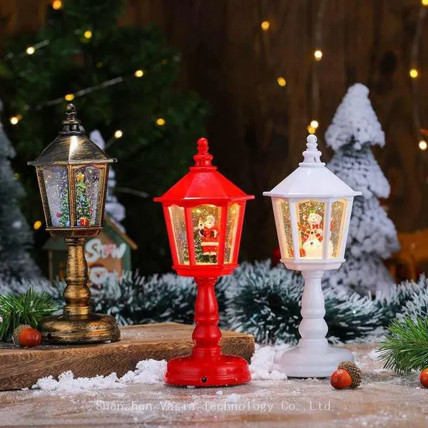 Musical & Luminous Christmas Snowman Lamps - Tabletop Decorations for Holiday Scenes & Retail photo-2