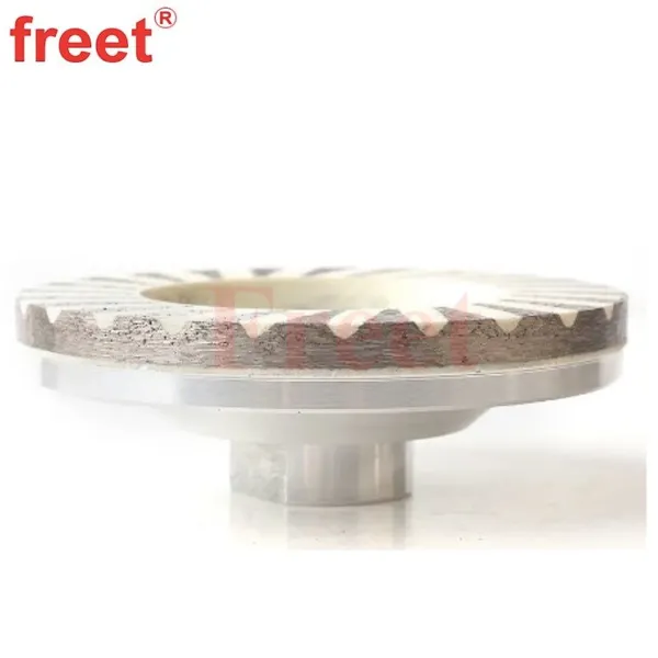 100mm Resin Filled Diamond Turbo Cup Wheels Aluminum Backer for Grinding Concrete photo-2