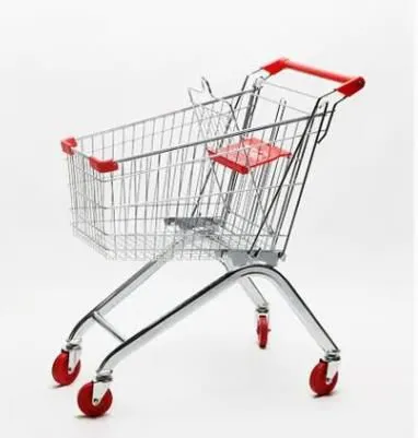 Asian Style Shopping Zinc Plated Trolley With Plastic Accessories photo-3