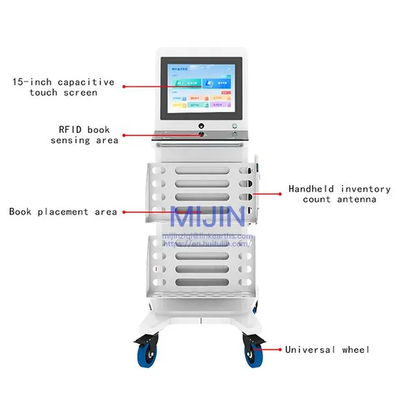 Smart Library Equipment:RFID Mobile Inventory Cart Library Inventory Management for Books photo-2