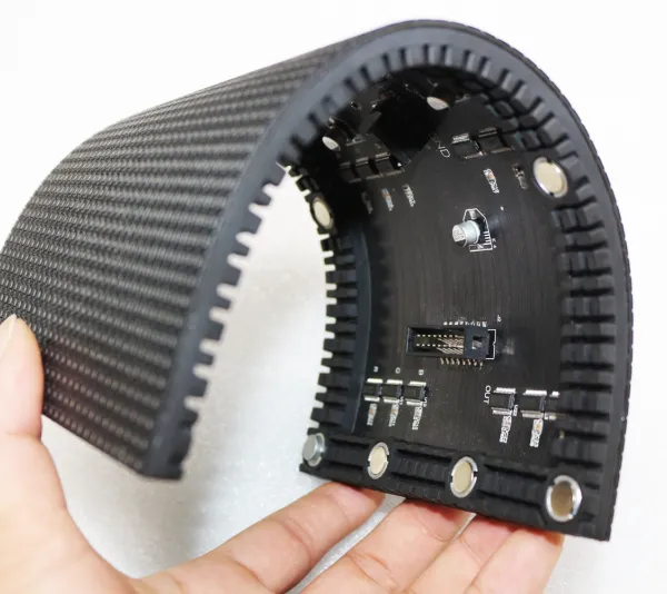P1.25 P1.53 P1.86 P2 P2.5 P3 Soft LED Modules Flexible Indoor Soft Led Display Module Curved LED Display Screen photo-3