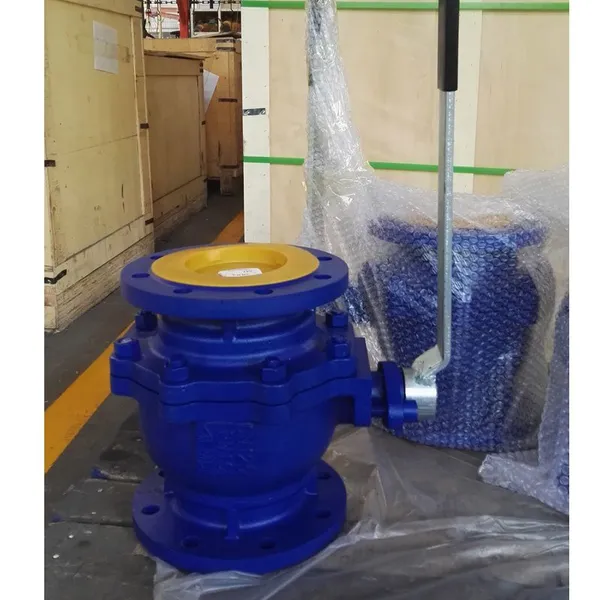 ANSI Standard API 2PC Cast Iron Handle Flanged Ball Valve photo-6