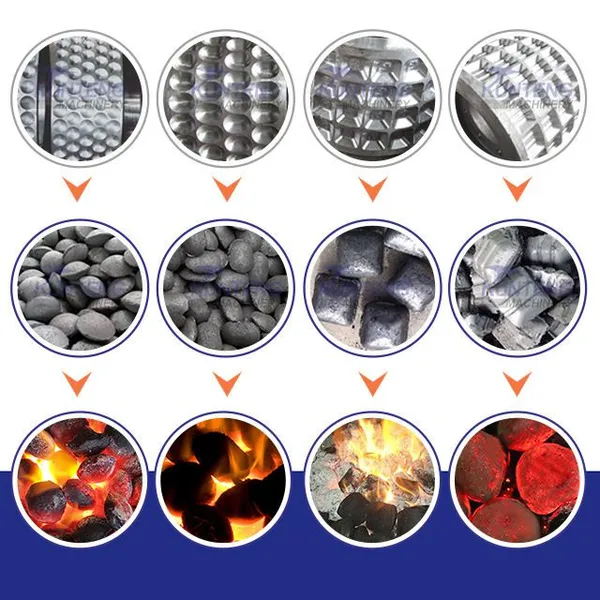 Coconut Shell Wood Charcoal Ball Briquette Machine EPC photo-3