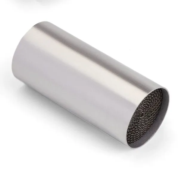 Factory Supply Gasoline Motorcycle Universal Catalytic Converter Three Way Catalyst With Metal Honeycomb Substrate photo-2