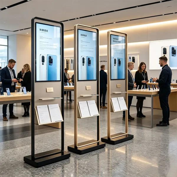 Custom Freestanding Smart Digital Kiosk Display Stand | Multi‑Scene Remote Managed Signage ADE Lightbox