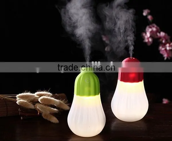 Mini Pumpkin Humidifier LED Nightlight Household Warm Mist Humidifier Office Car Air Diffuser Mist Maker photo-3
