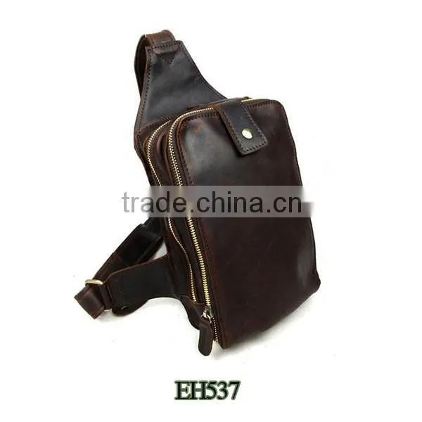 The Great Popular Men Leatehr Waist Bag the Leather Chest Belt Bag Wholesale photo-2