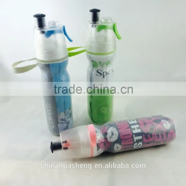 500ml Double Wall PE Clear Mist &sip Cool-Keeping Water Bottle photo-4