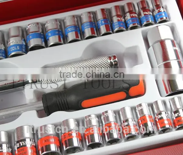 40PCS 3/8"and 1/4" Metal Box Socket Set 2340AAM GS KING TOOLS Made in China photo-3