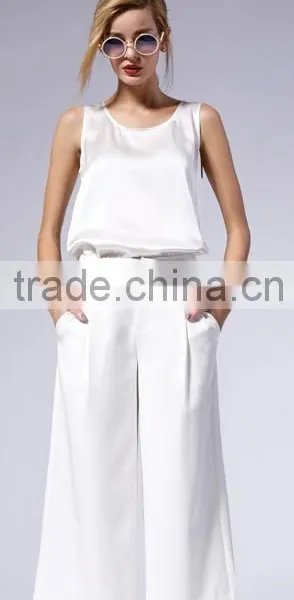 2015 SS Arrival Top Quality Luxury Silk Loose Vest photo-3