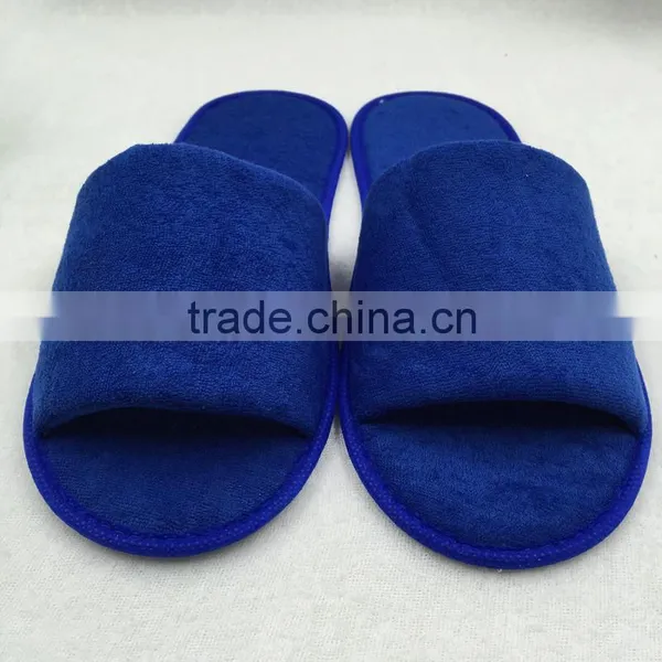Wholesale Personalized Open Toe Terry Disposable Hotel Slippers