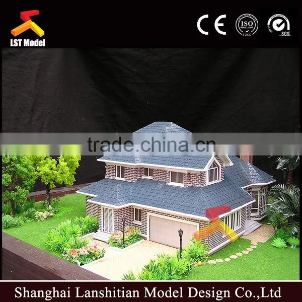 3d Maquette Separated Villa Miniature Building Model Scale photo-4