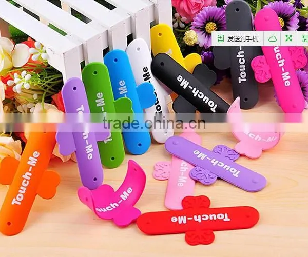 J224 Colorful Table Stand for Mobile Phone PVC Phone Stand photo-4