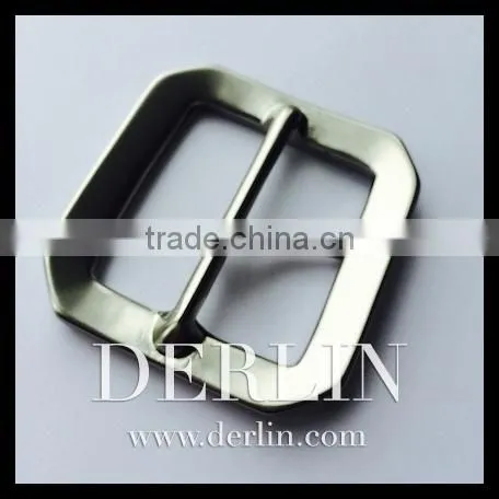 Pearl Dull Silver Matt Silver Polished Metal Belt Buckle photo-2