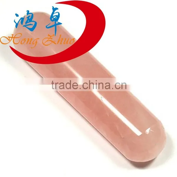 Natural Rose Quartz Crystal Massager Wands,crystal Healing Wands