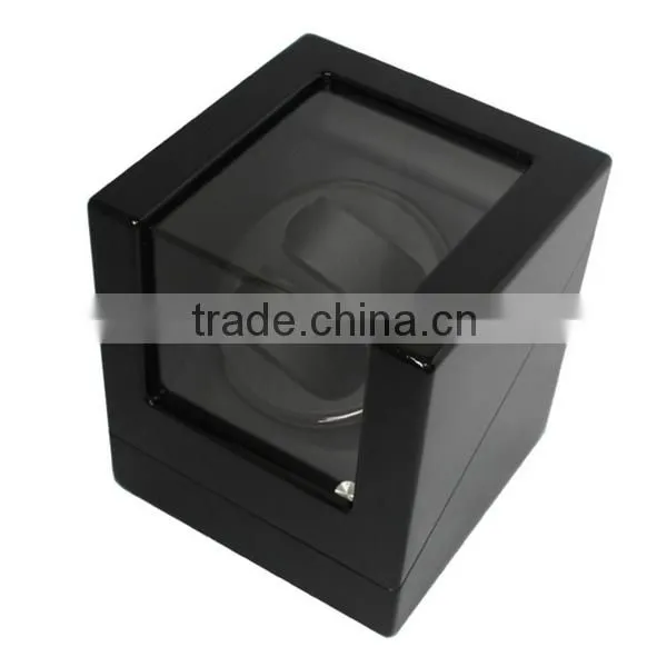 Custom Logo Printed Glossy Wooden Volta 2 Slot Watch Winder photo-4