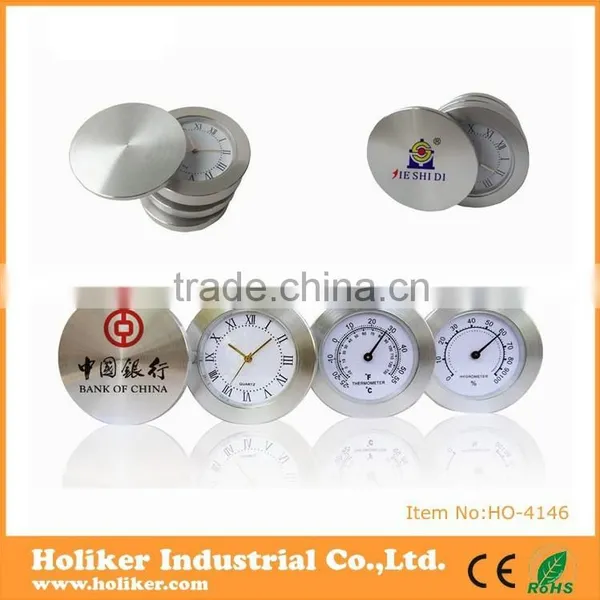 Weather Station High-classed Metal Table Clock photo-2