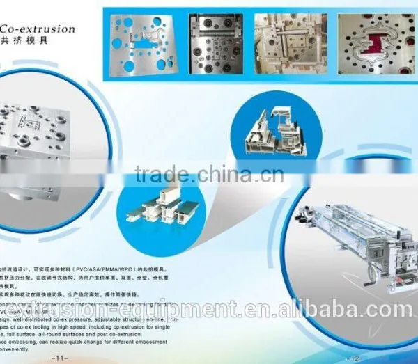 Co-extrusion Embossment Mould for All Kinds of Decorations to Make Pvc Profiles Colorful