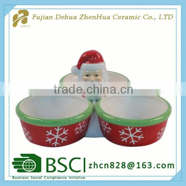 Ceramic Small Christmas Independent Candy Plate photo-2
