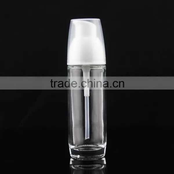 Hot Selling Cosmetic Glass Bottle With White Pump photo-2