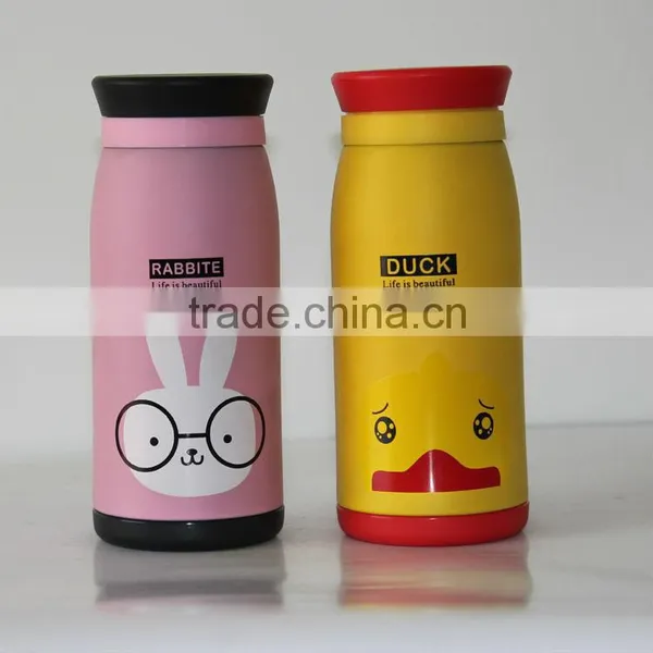 Cartoon Stainless Steel Vacuum Office Cup and Straw for Wholesale photo-4