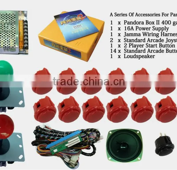 Indoor Arcade Game Jamma Multi Joystick Power Supply Button Loudspeaker Wiring Harness Games Part For Pandora Box 2 Game Board photo-3