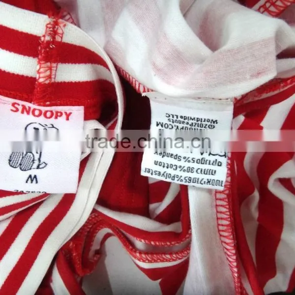 Leisure Cute Snoopy Dog Stripe Harness Pajamas Woman photo-6