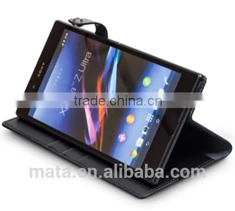 Business Style Insert Card Slot Genuine Leather Case For Sony L36H photo-5