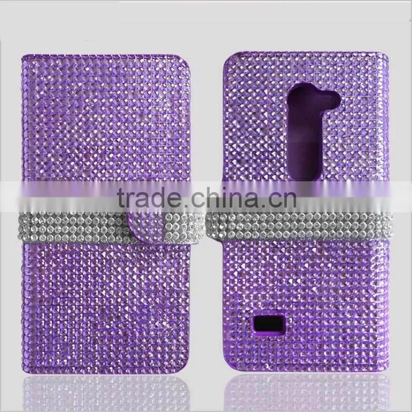Top Selling In Rhinestone Cell Phone Cases for LG K10, Flip Cover for LG K10 photo-3