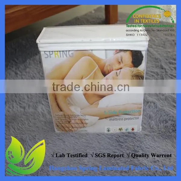 Luxury Safe Sleeping Anti-bacterial Waterproof Fitted Sheet Style Mattress Protector Supplier's Choice photo-4