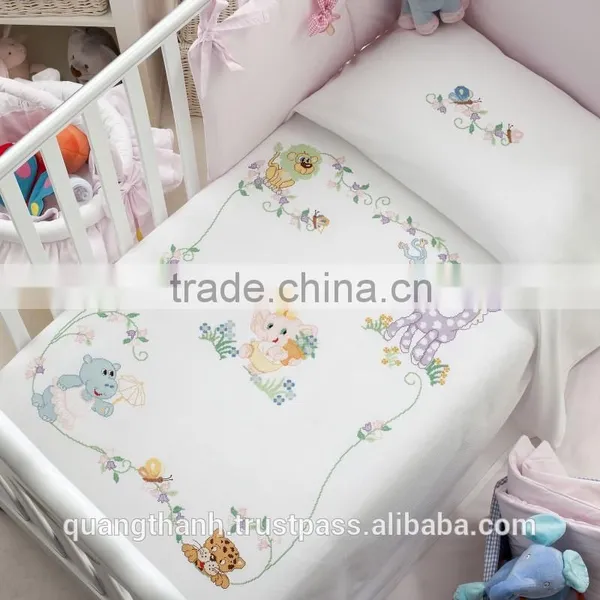 Hand Embroidered Baby Bedding Set No.1,embroidery Children Bedding Set photo-2