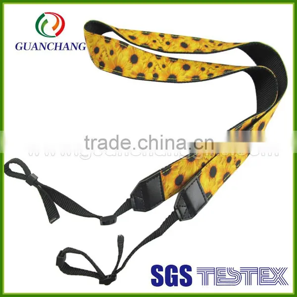Factory Directly Custom Printed Colorful Marketing Advertising Nylon Material Detachable Double Camera Shoulder Strap for Sale photo-3